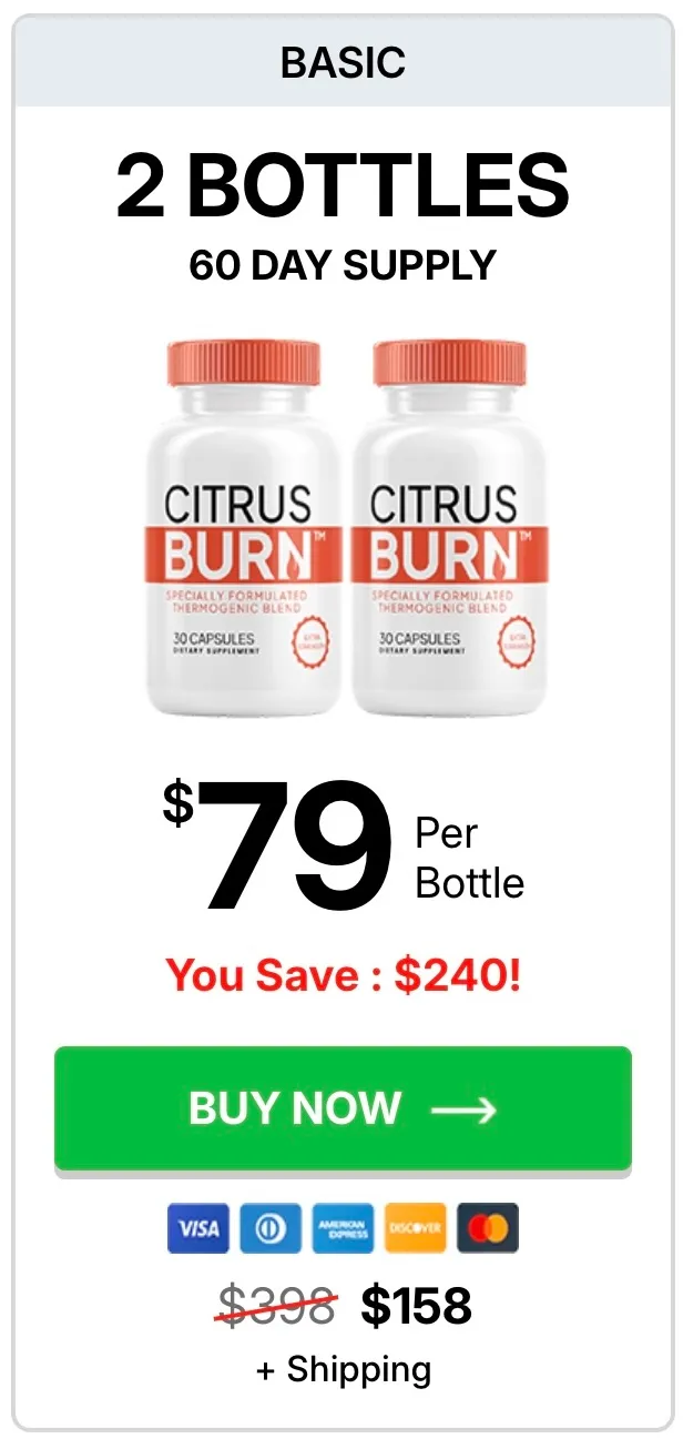 CitrusBurn one bottle
